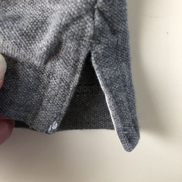 Banana Republic Mens Performance Pique Polo Shirt Pocket Gray Size Medium - Picture 11 of 14